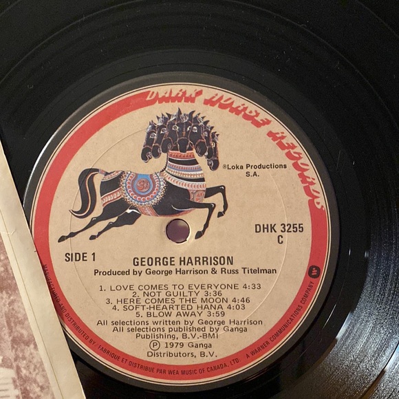 COPY - Goerge Harrison self titled vinyl - Picture 9 of 9